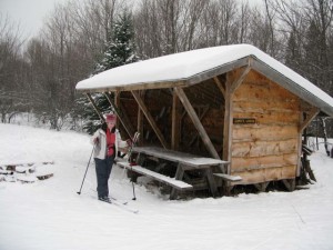 Skiing at the New Land Trust in Saranac