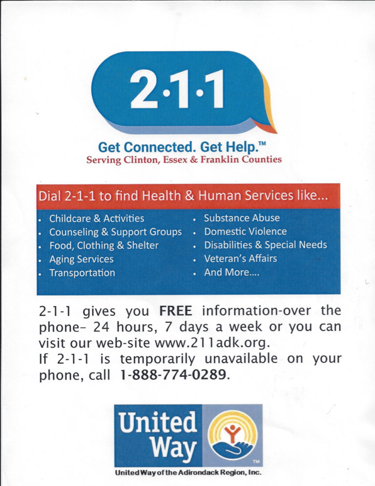 Get Help Call 211 The Peru Gazette